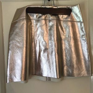 Metallic urban outfitters skirt